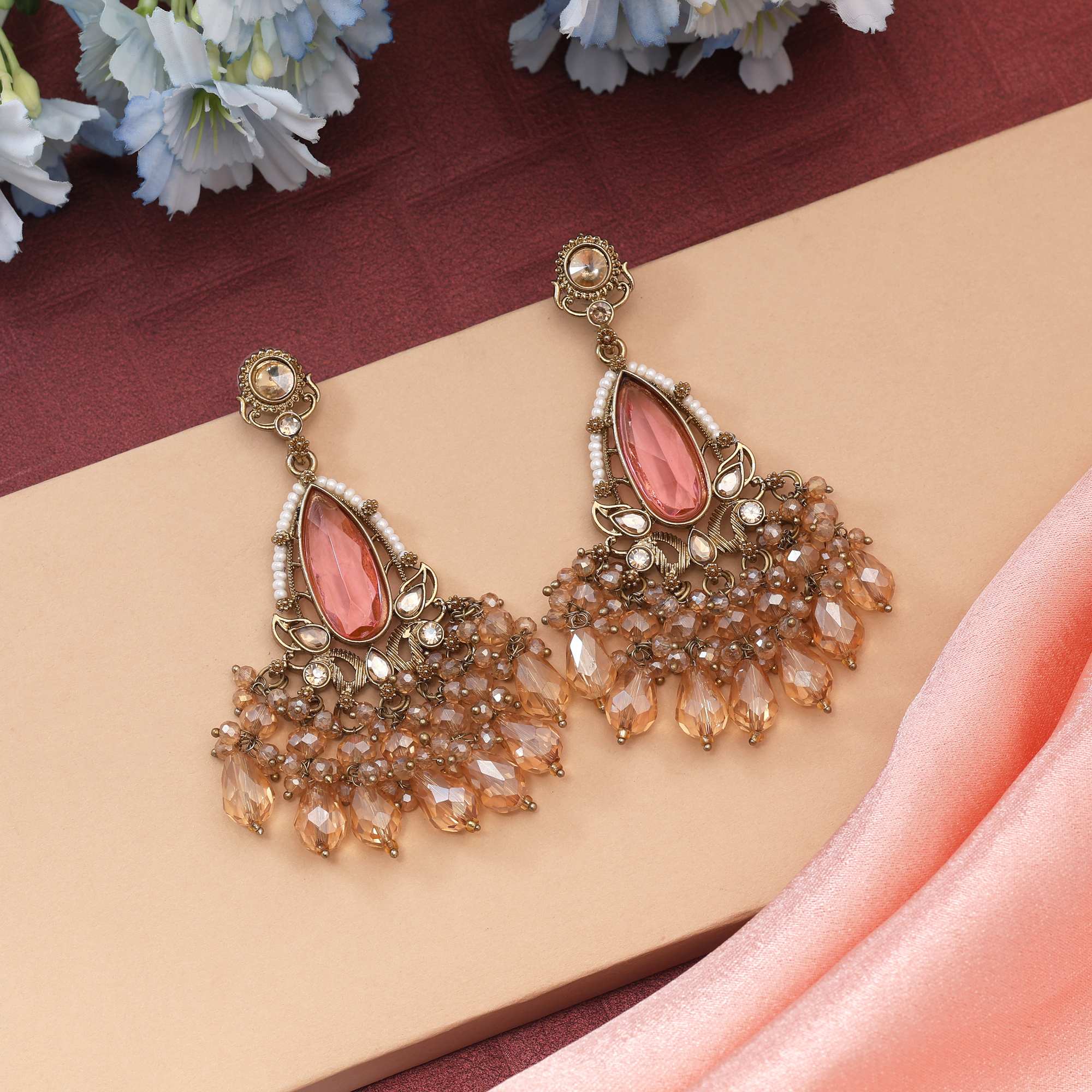 Fashion Earrings - Silver | sea green