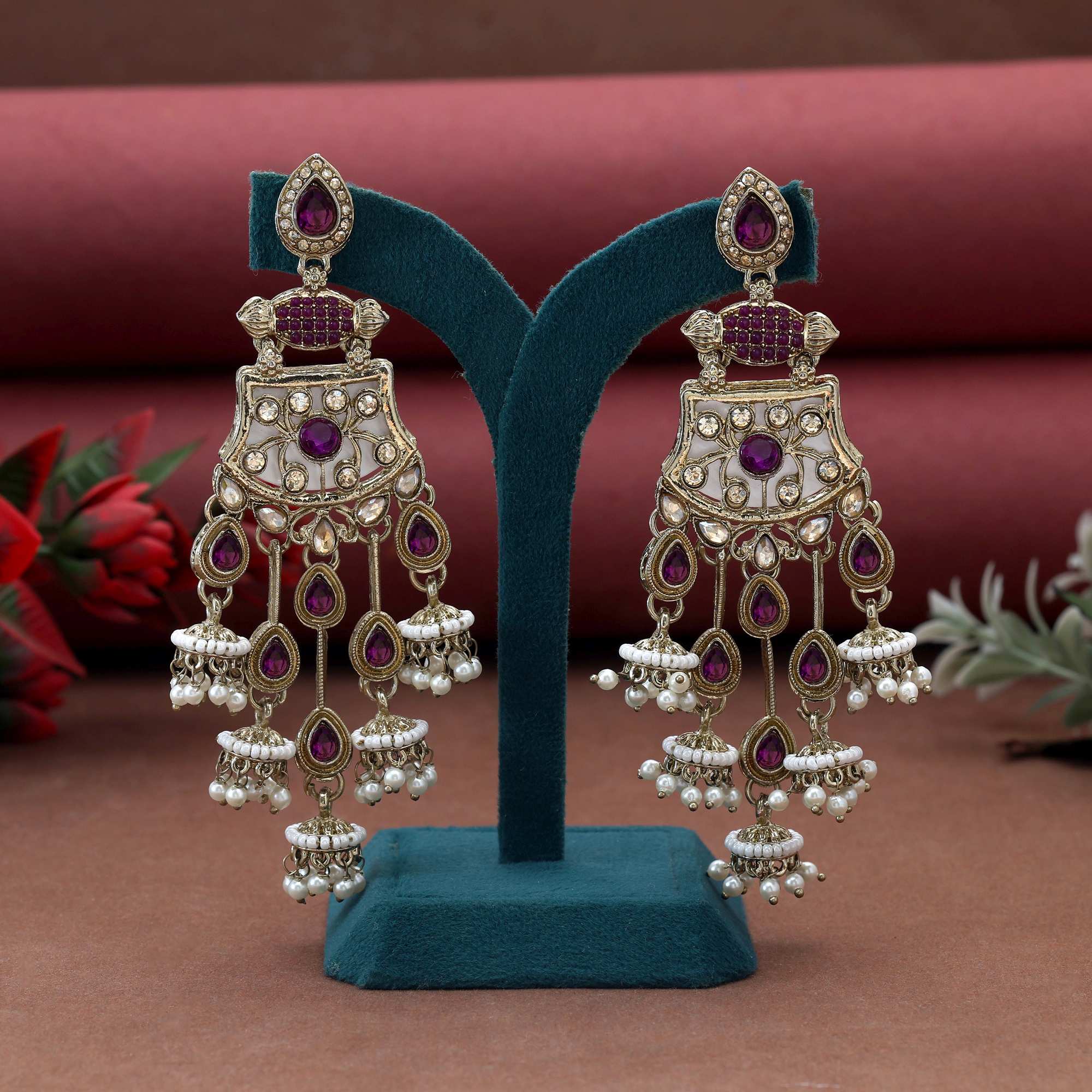 Fashion Earrings - Silver | sea green