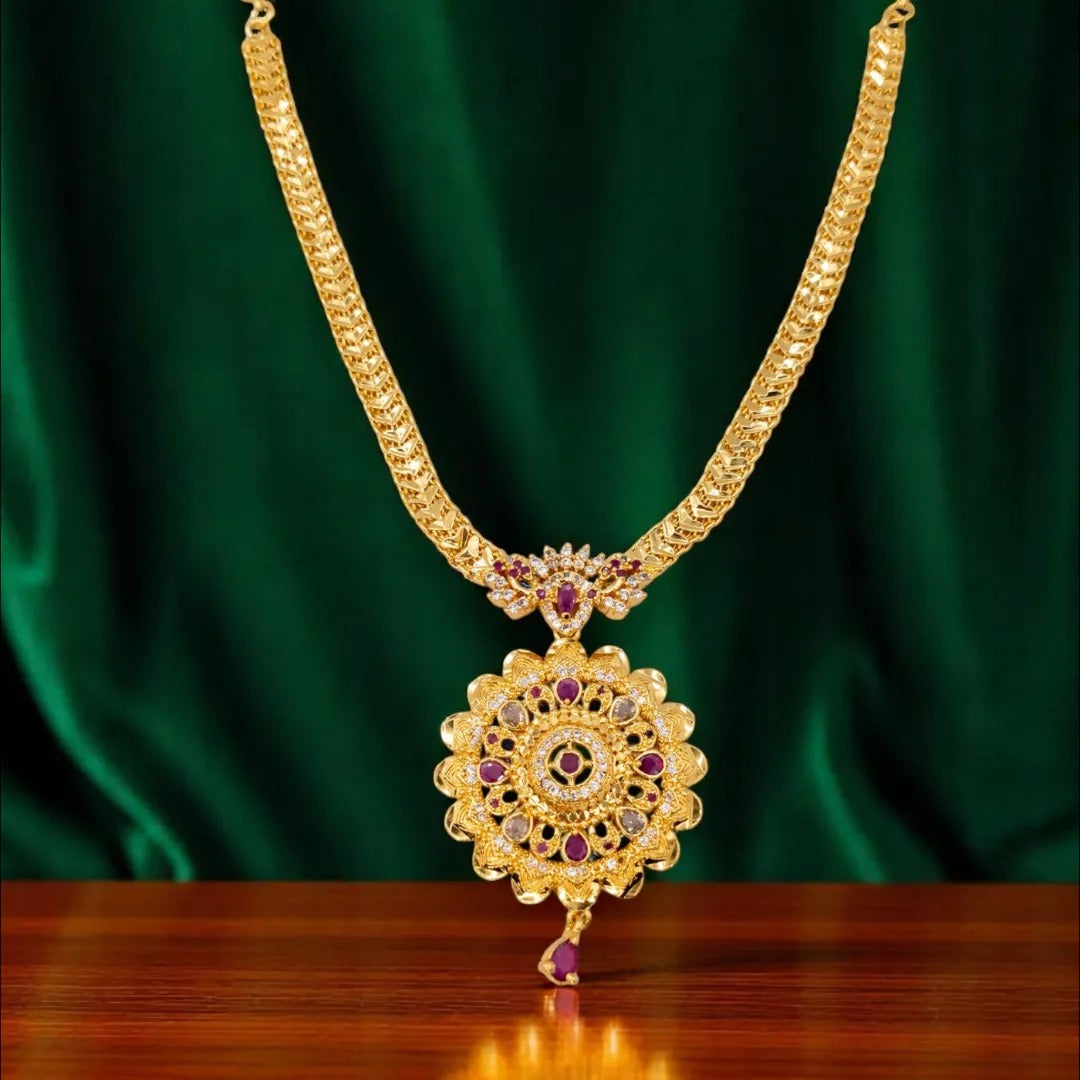Hals- und Lange Kette Set - gold | combo set