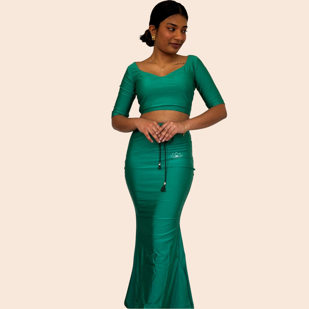 Saree Shapewear – Premium  Silhouette - Smaragdgrün