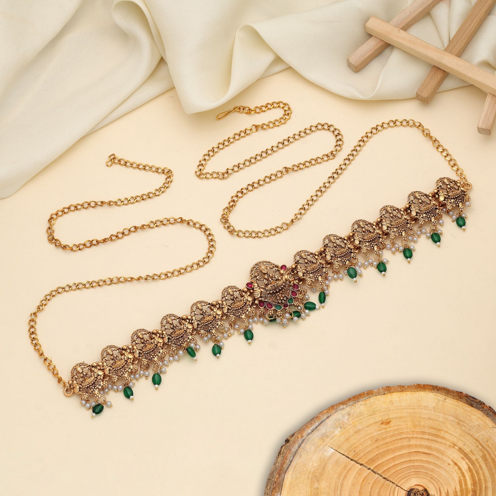 Tempel Heritage Taillenschmuck - gold