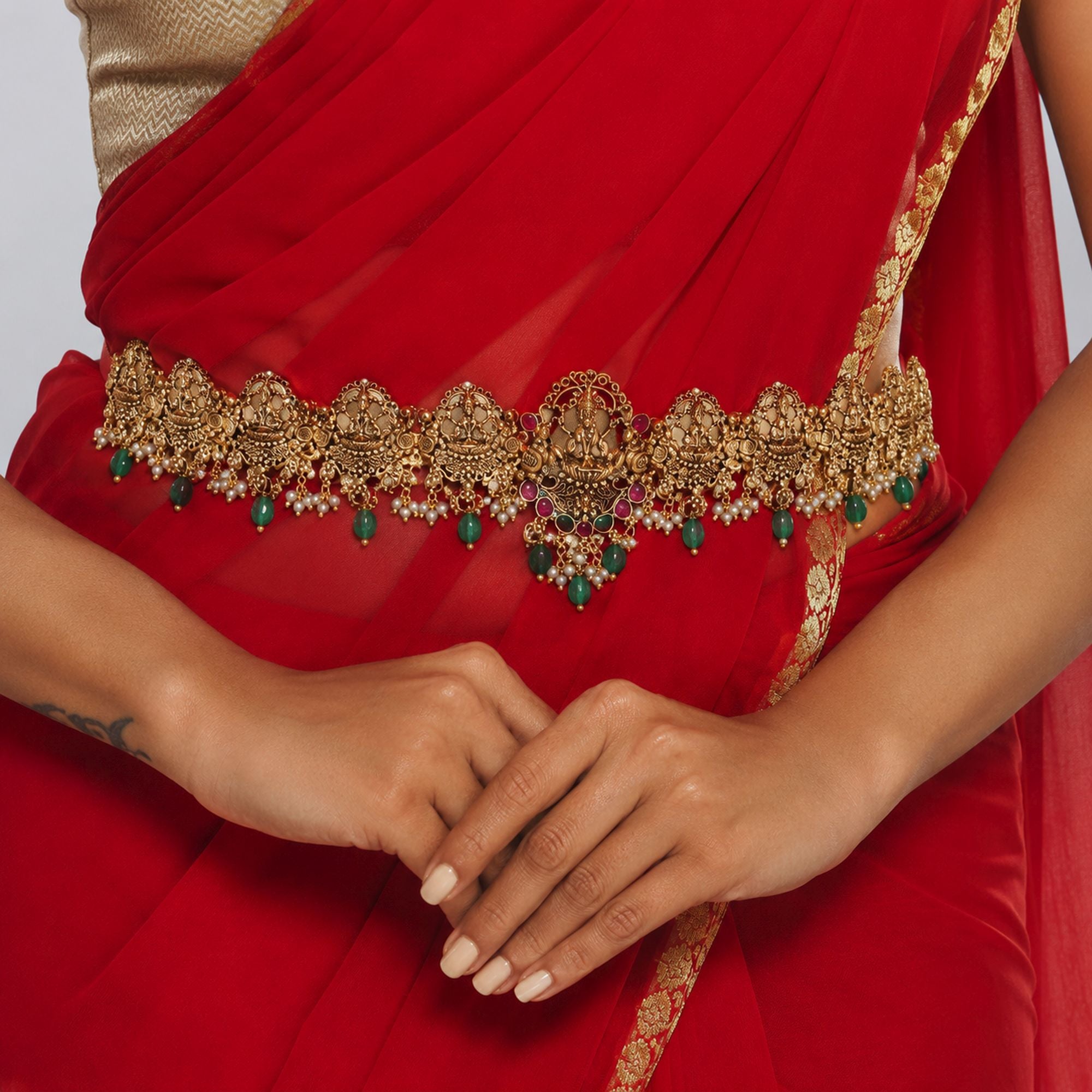 Tempel Heritage Taillenschmuck - gold
