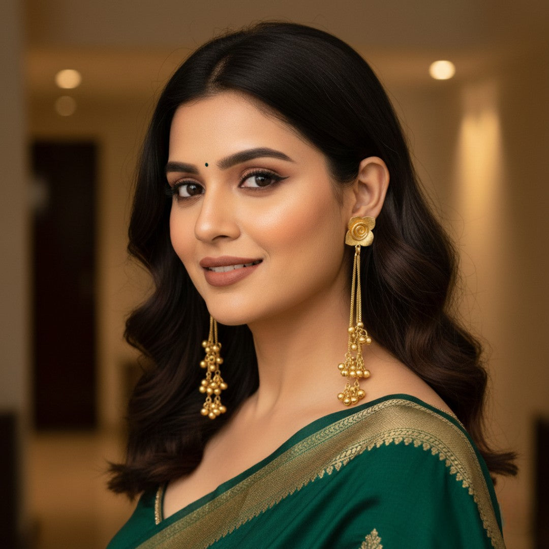 Fashion Earrings - Silver | sea green