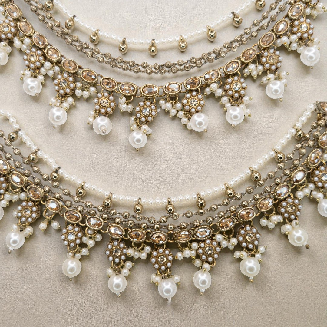 Maatal-Ohrringschmuck - gold | Pearl | Polki