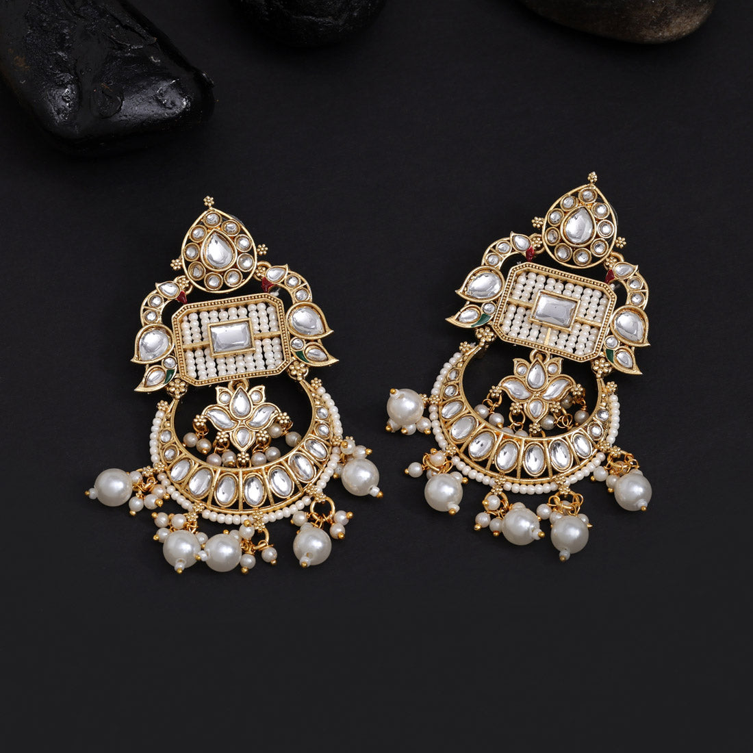 Kundan Ohrringe - Gold