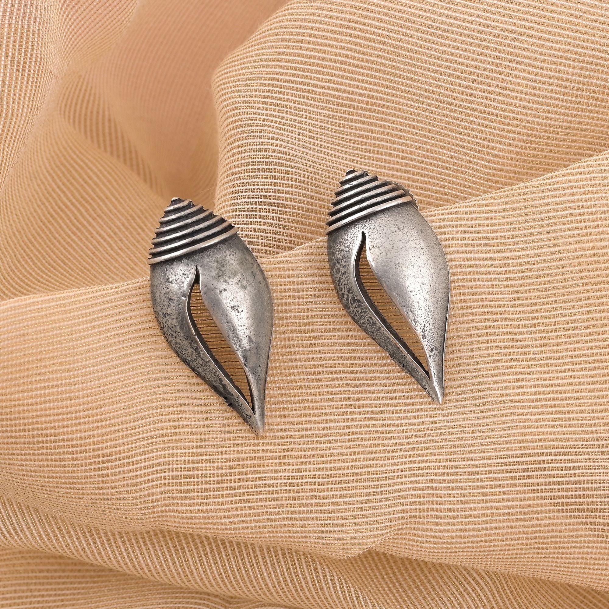 Oxidierte Ohrringe - | silber oxidiert