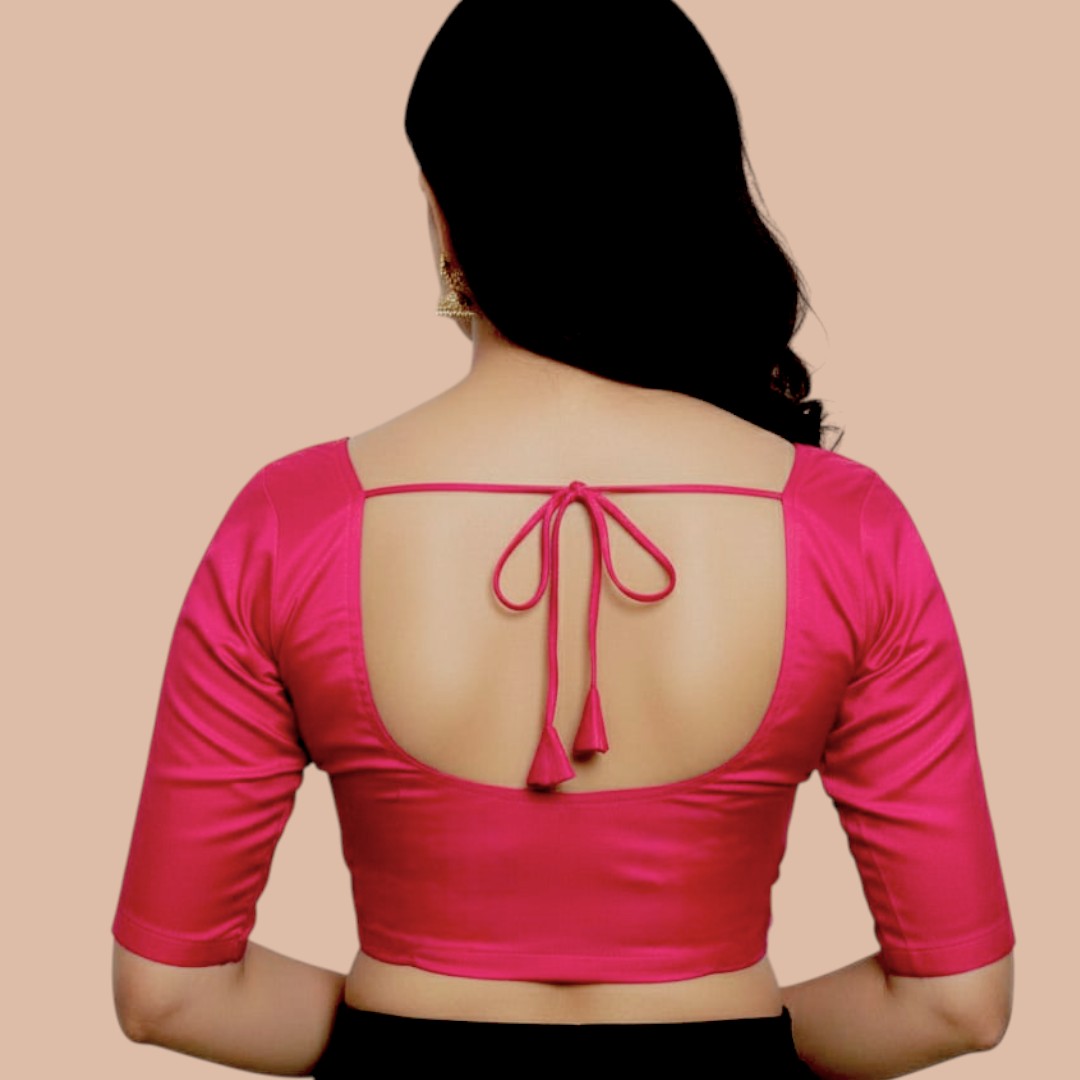 Alles-in-einem Saree Set | Peach– Soft Silk Saree + Blouse + Shapewear