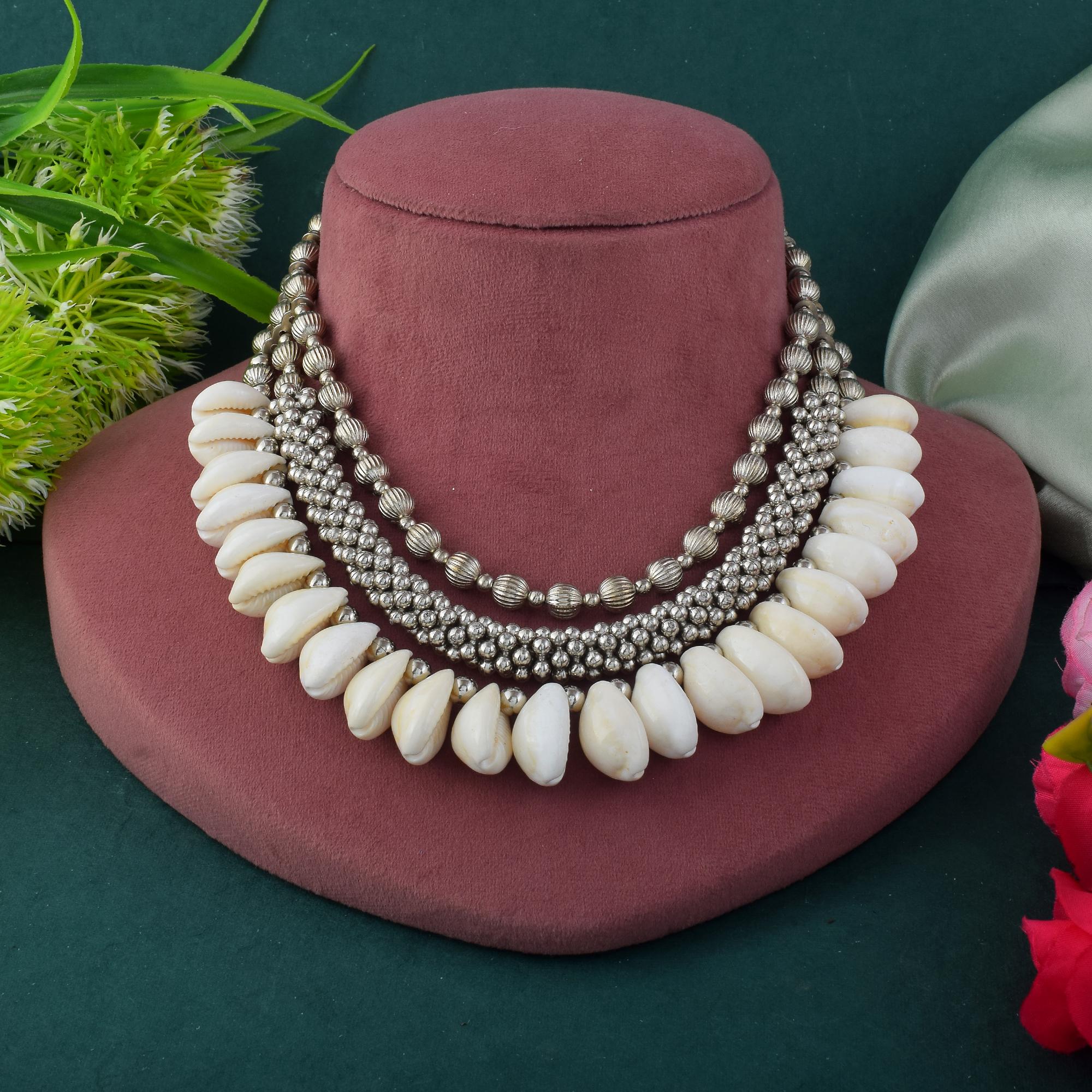 Halskette  - Oxidiert | weiß