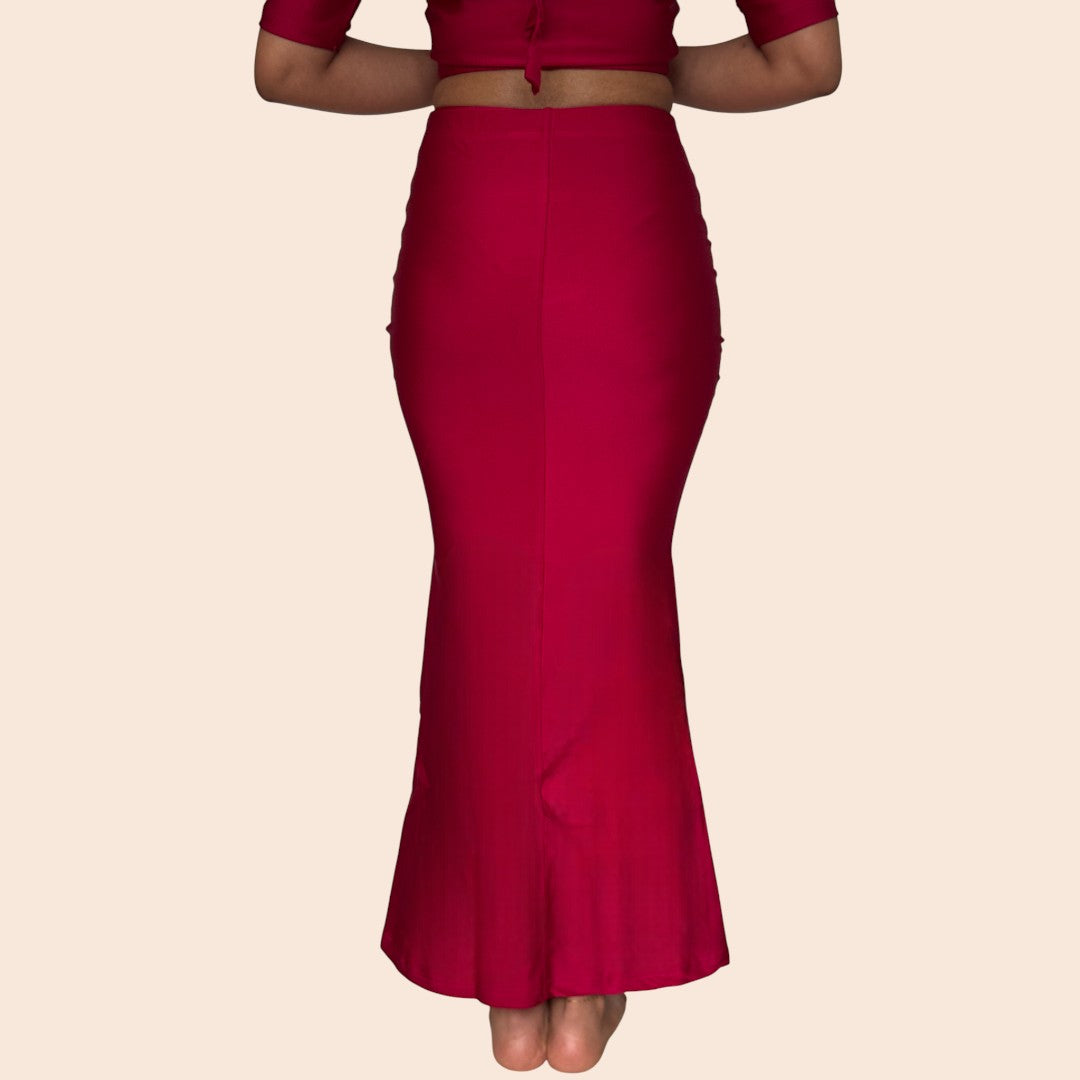 Saree Shapewear – Premium  Silhouette - Magenta ( Dunkel)