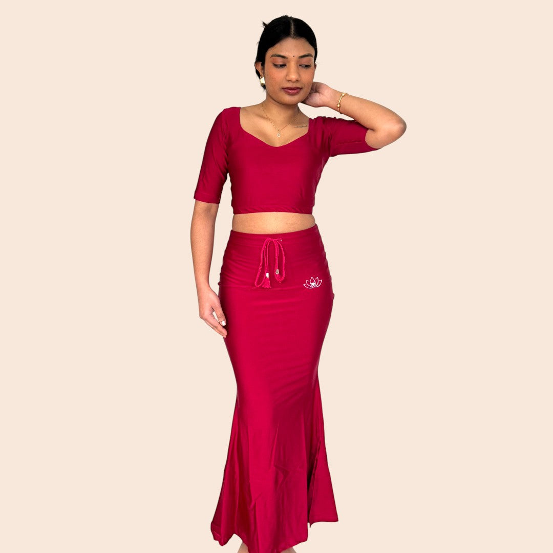 Saree Shapewear – Premium  Silhouette - Magenta ( Dunkel)