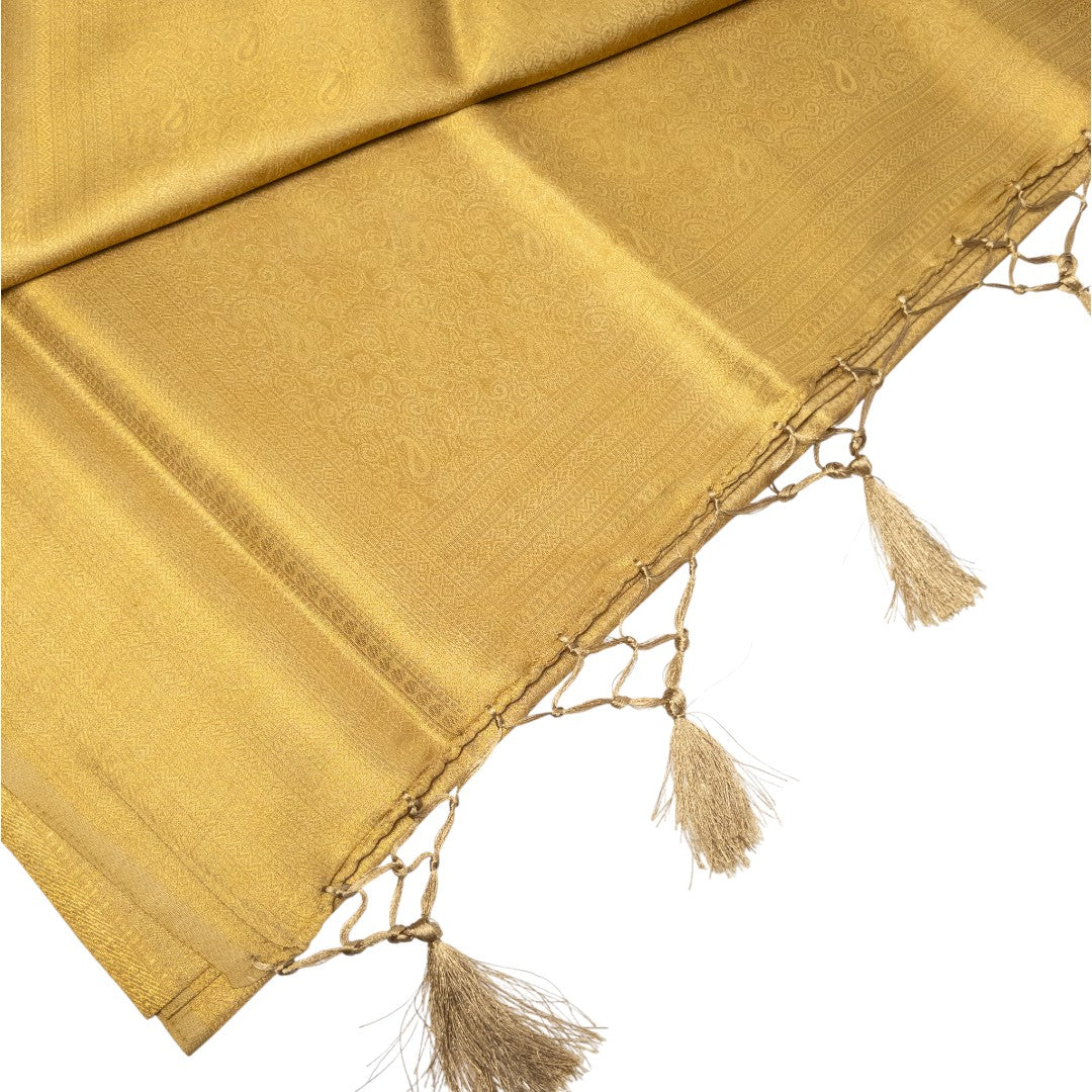 Soft Silk Saree – Hochwertige Handloom-Seide | Premium Weiche Seide Sari | gold
