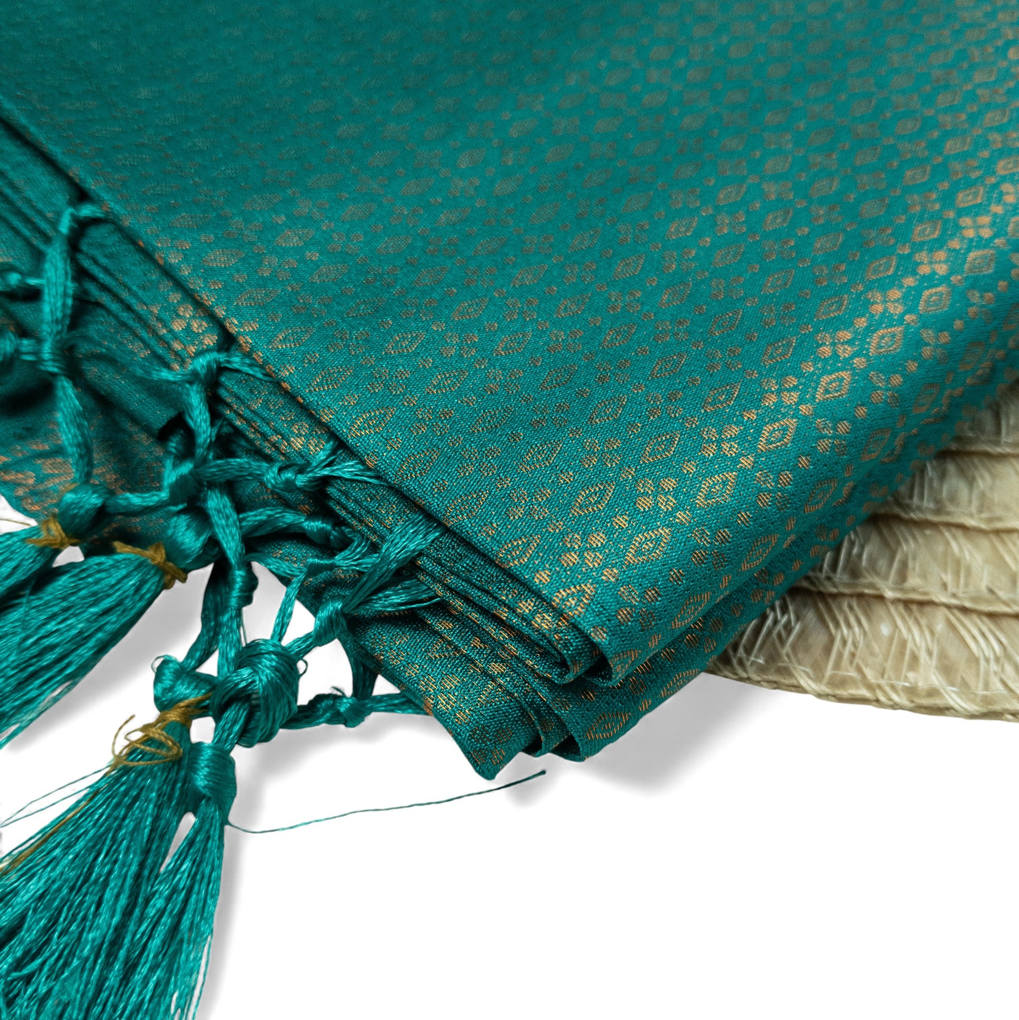 Soft Silk Saree – Hochwertige Handloom-Seide | Premium Weiche Seide Sari |dunkles Smaragdgrün