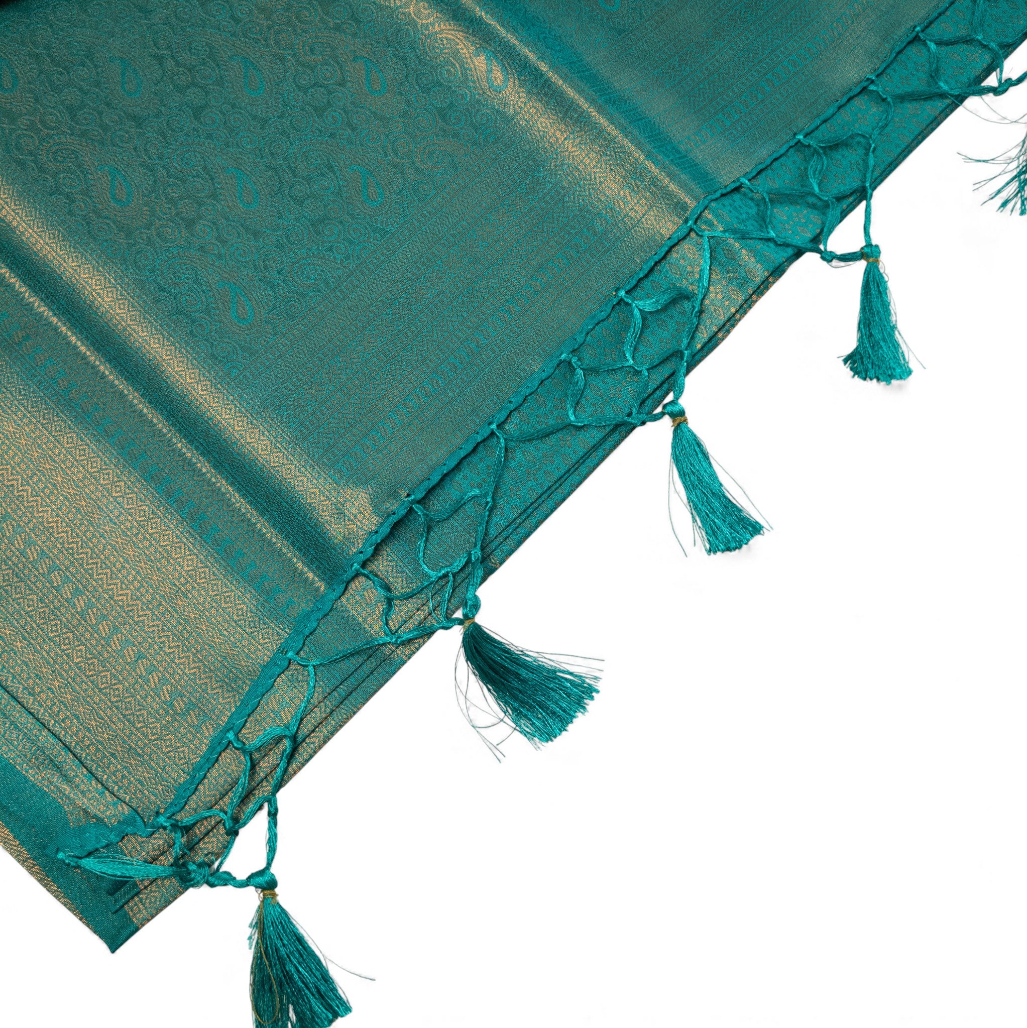 Soft Silk Saree – Hochwertige Handloom-Seide | Premium Weiche Seide Sari |dunkles Smaragdgrün