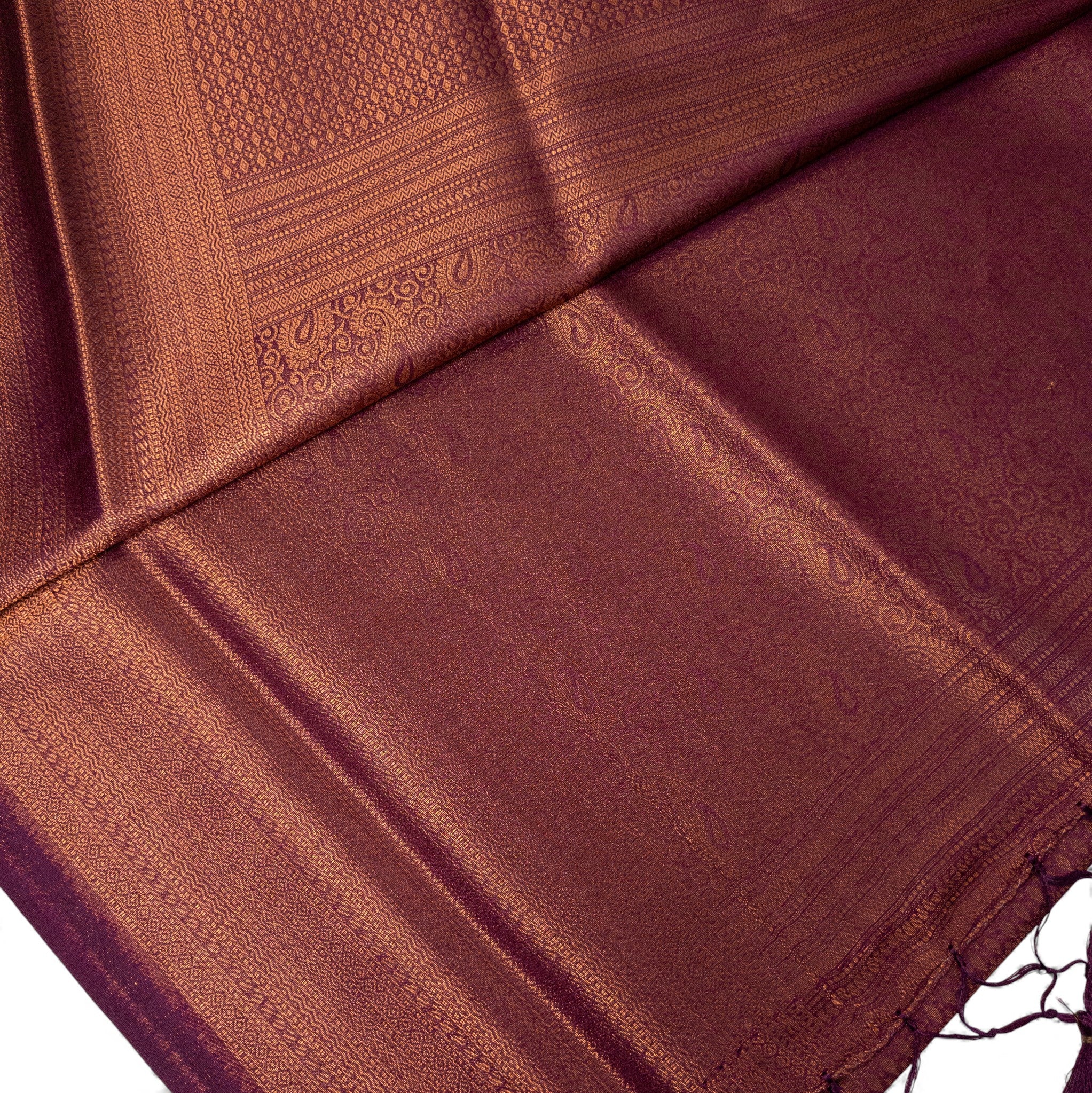 Soft Silk Saree – Hochwertige Handloom-Seide | Premium Weiche Seide Sari | wine rot