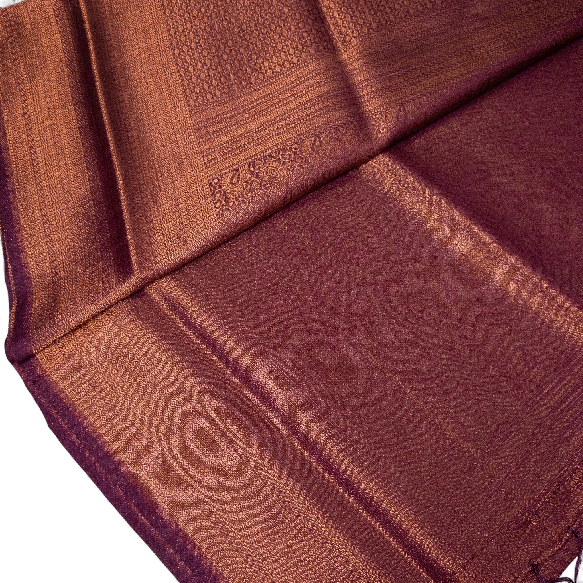 Soft Silk Saree – Hochwertige Handloom-Seide | Premium Weiche Seide Sari | wine rot