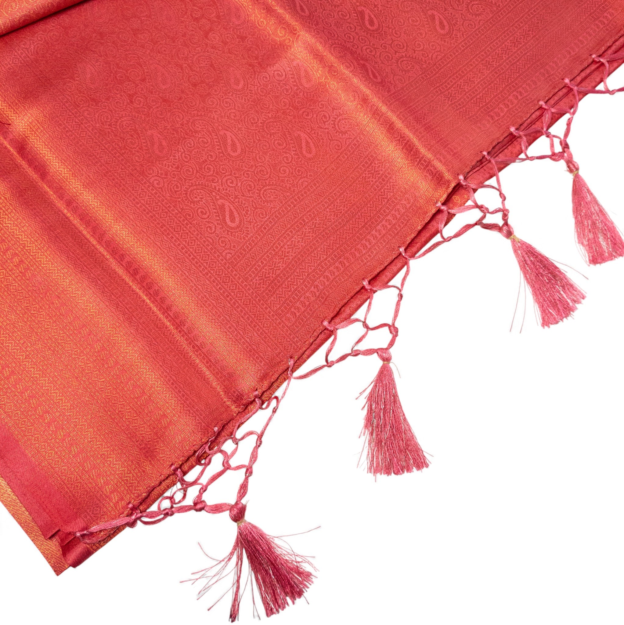Soft Silk Saree – Hochwertige Handloom-Seide | Premium Weiche Seide Sari | Peach