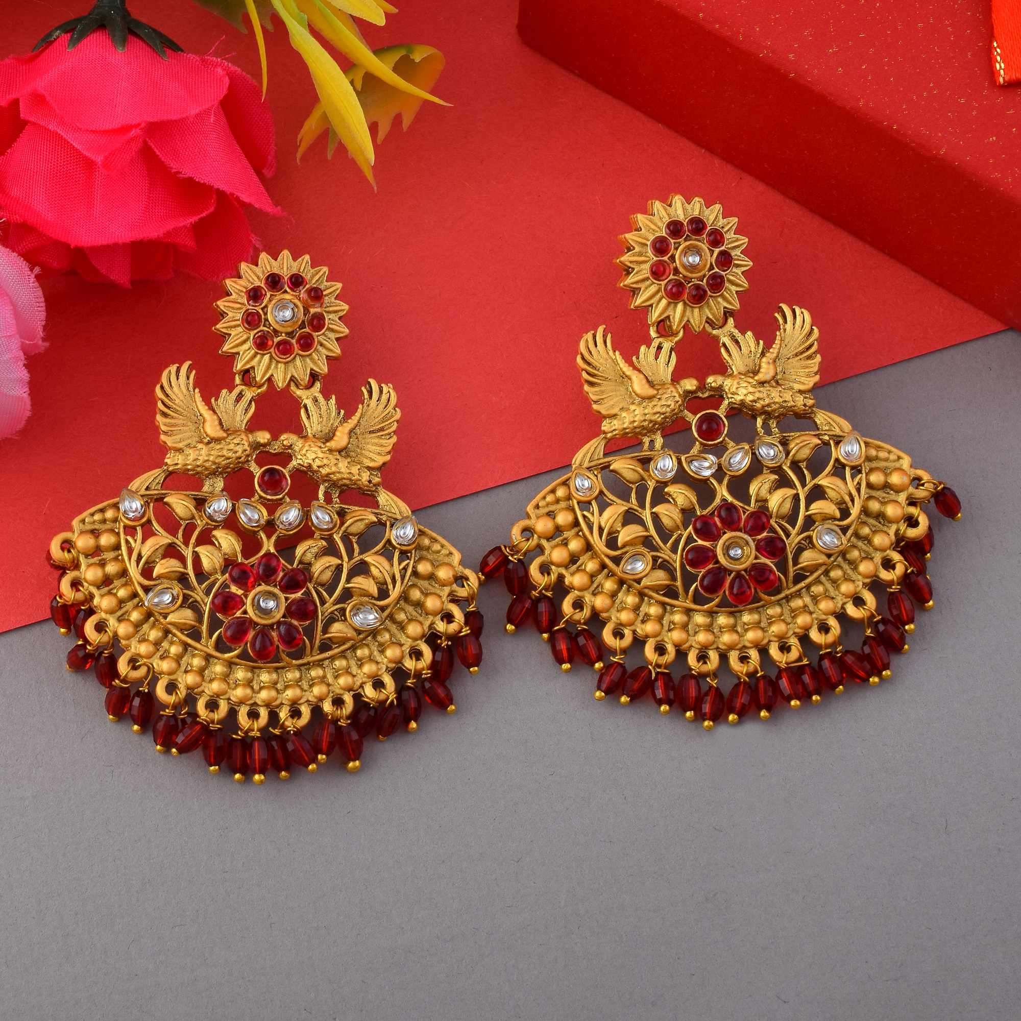 Fashion Earrings - Silver | sea green