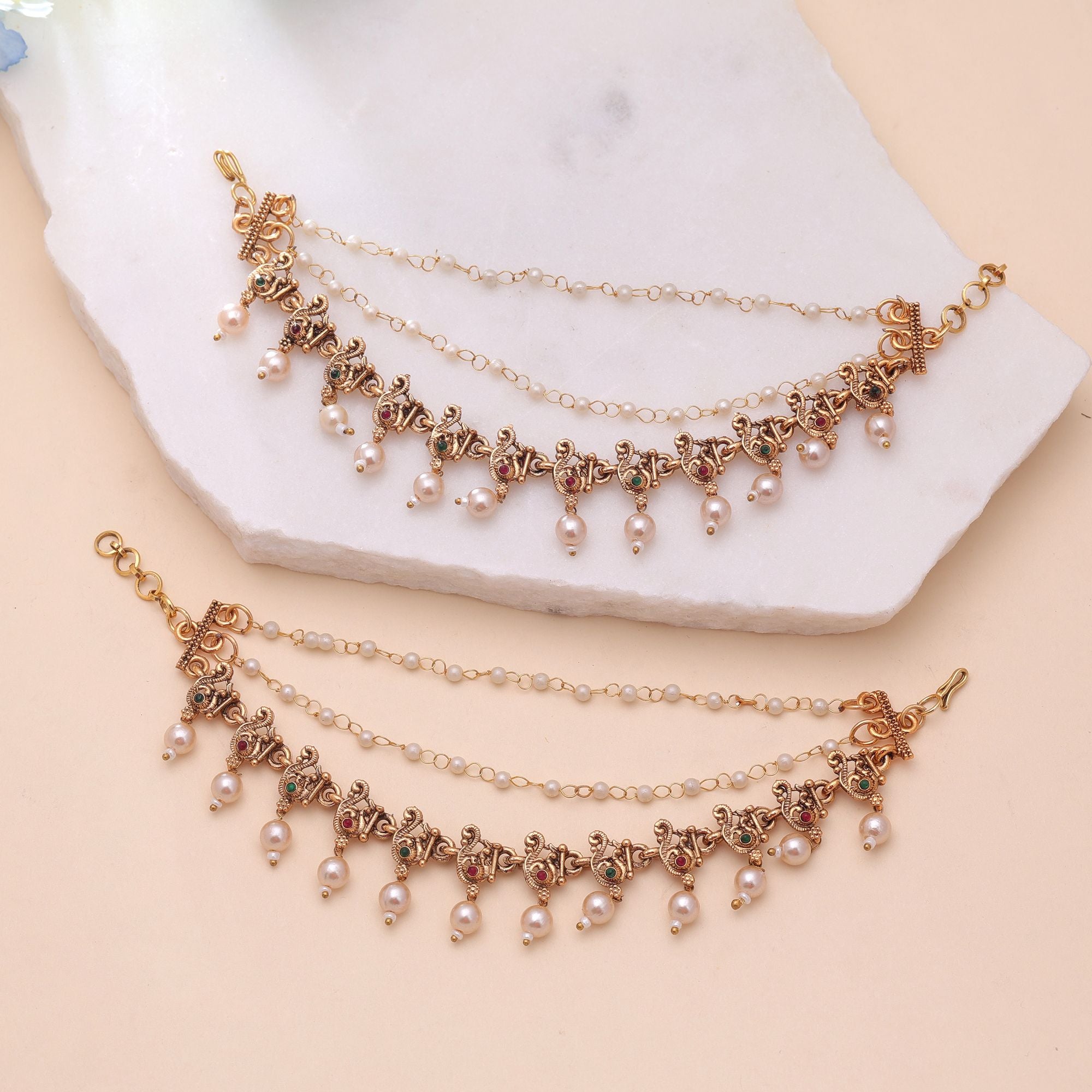 Maatal earring jewelry - gold | Pearl