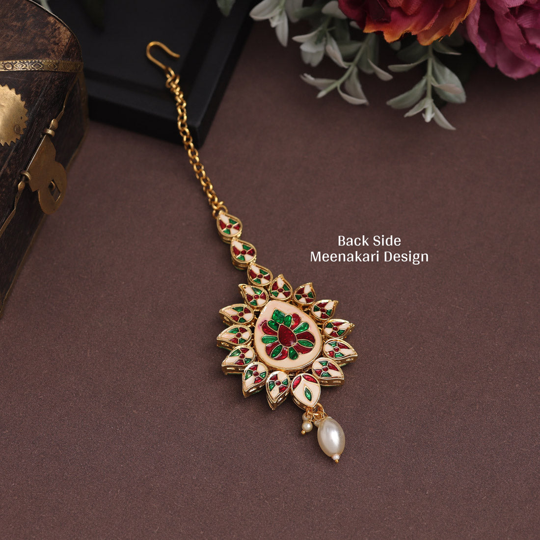 Kundan Maang Tikka - gold