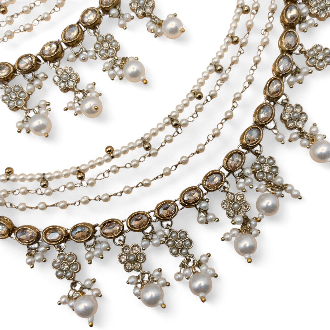 Maatal-Ohrringschmuck - gold | Pearl | Polki (Kopie)