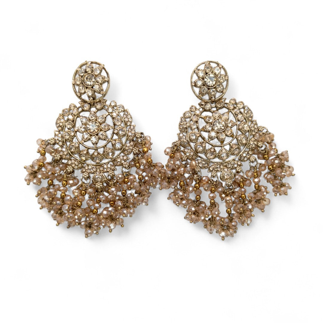Necklace with Earrings &amp; Tikka - gold
