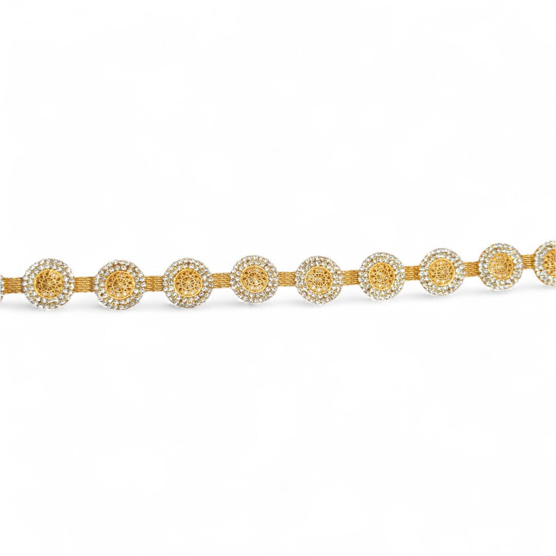 Fashion waist jewelry - gold | white