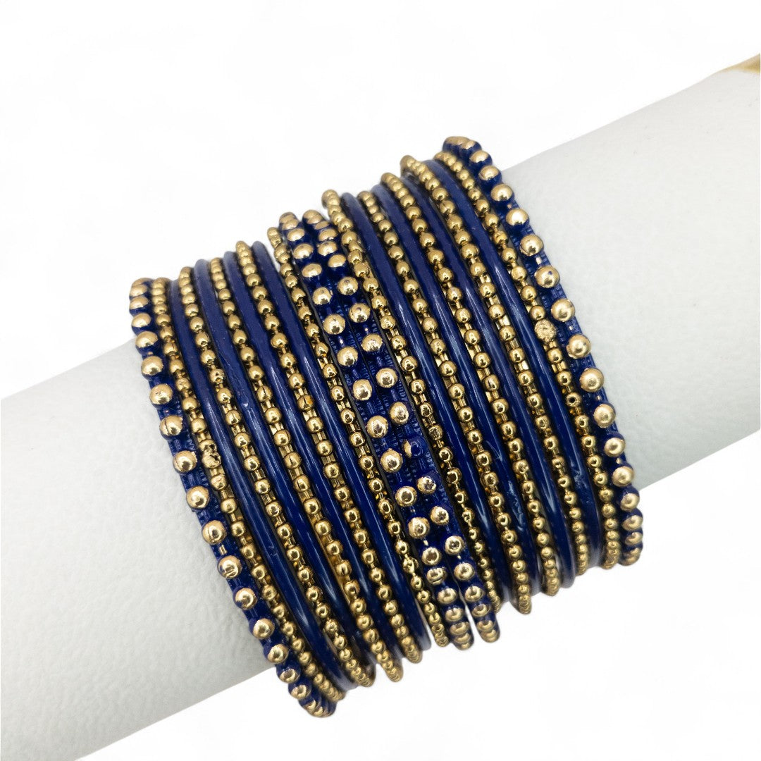 Armreifen Set - Metal Armreifen - Dunkel blau