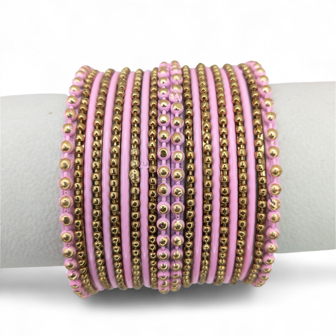 Armreifen Set - Metal Armreifen - Rosa