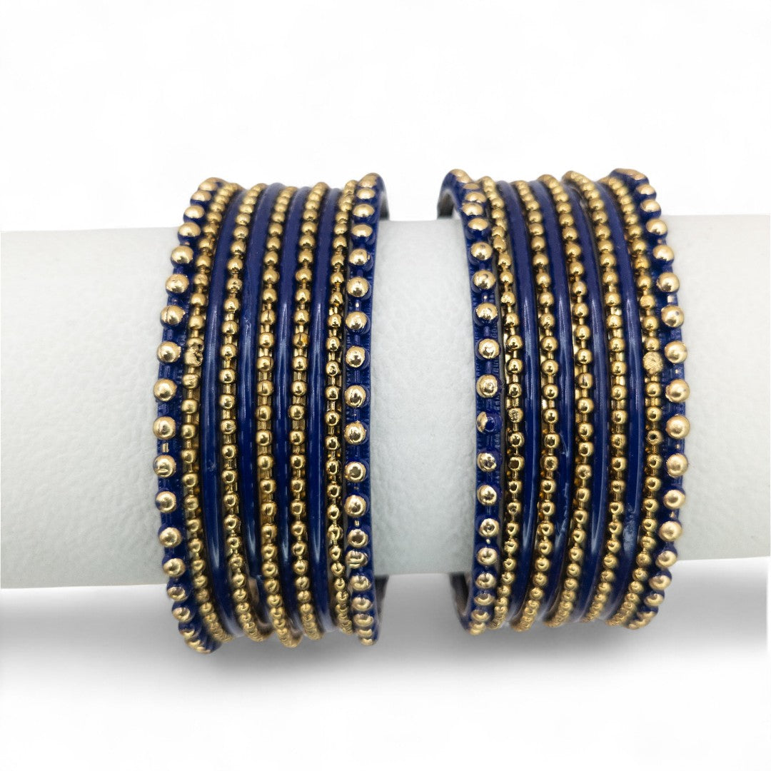 Armreifen Set - Metal Armreifen - Dunkel blau