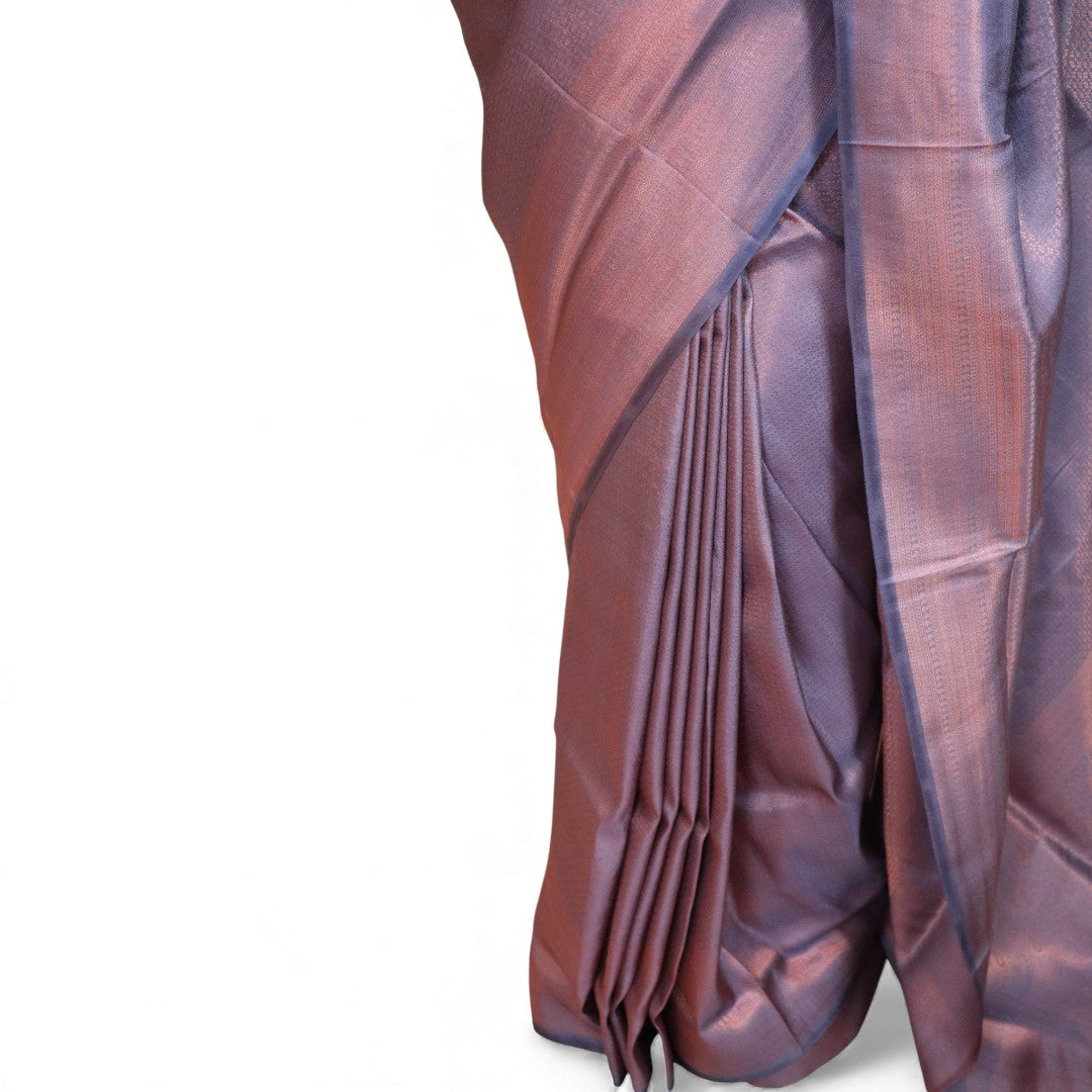 Soft Silk Saree – Hochwertige Handloom-Seide | Premium Weiche Seide Sari | Grau