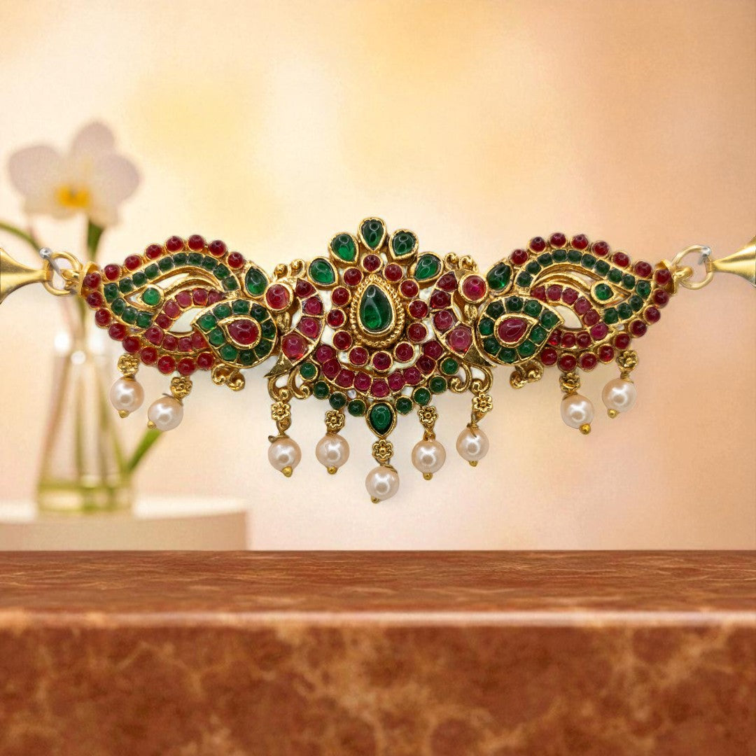 Temple Choker Necklace with Earrings