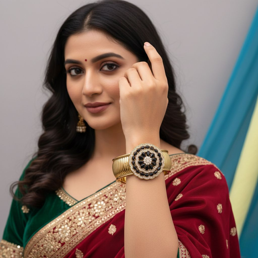 Armband - gold - Schwarz