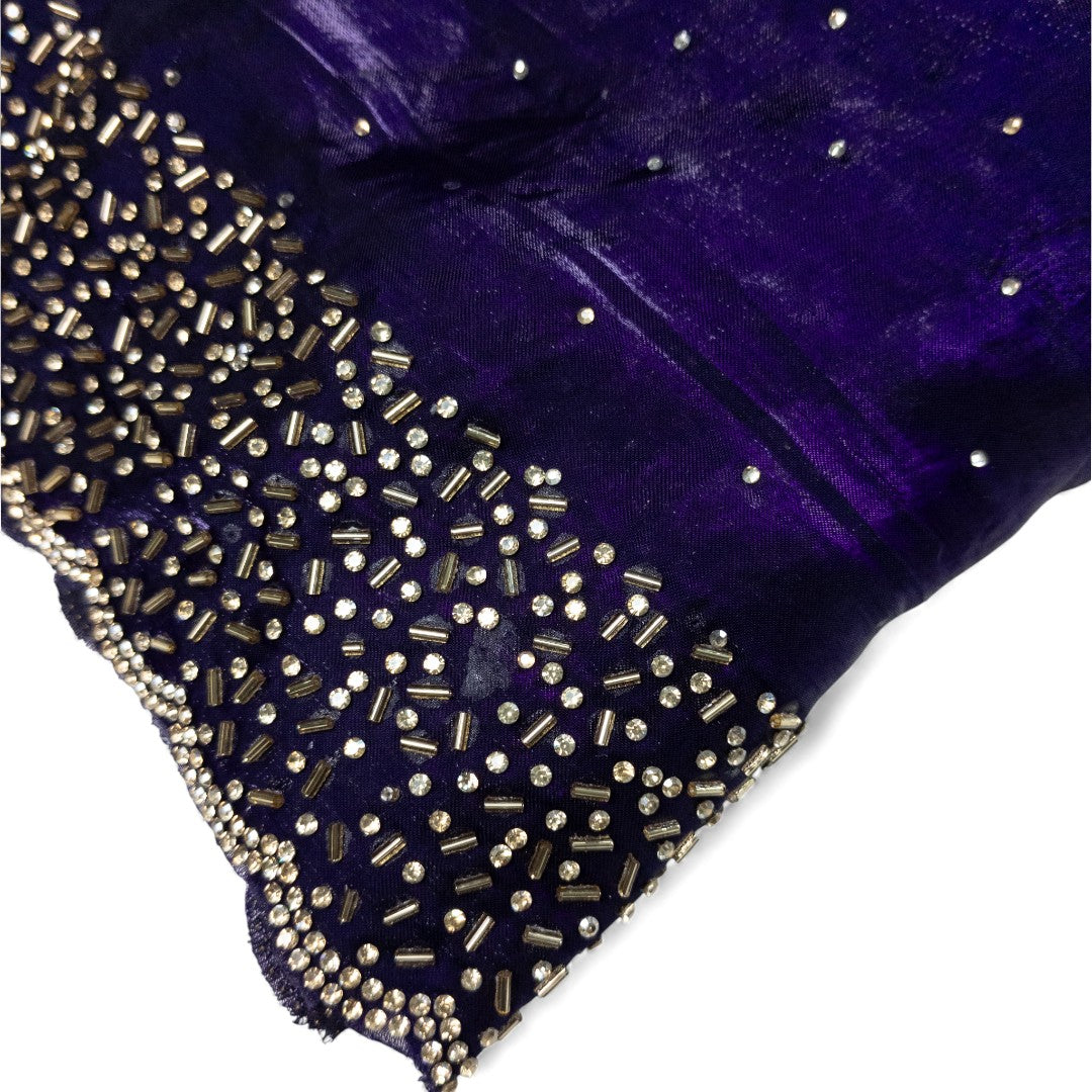 Space Silk Sarees – Premium | Edle, Weiche Seide in Perfektion | lila
