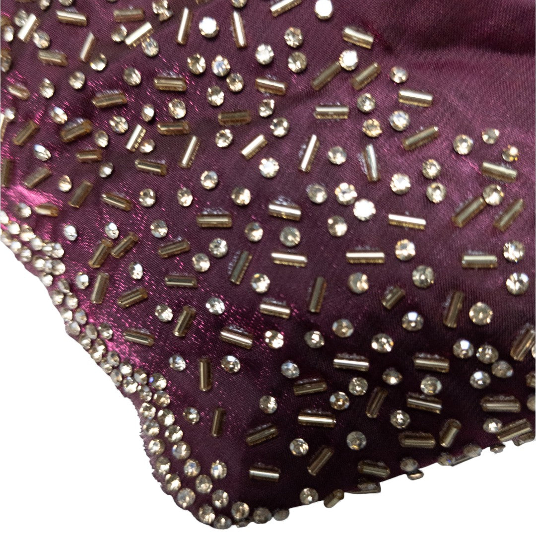 Space Silk Sarees – Premium | Edle, Weiche Seide in Perfektion | Magenta grau dual shade