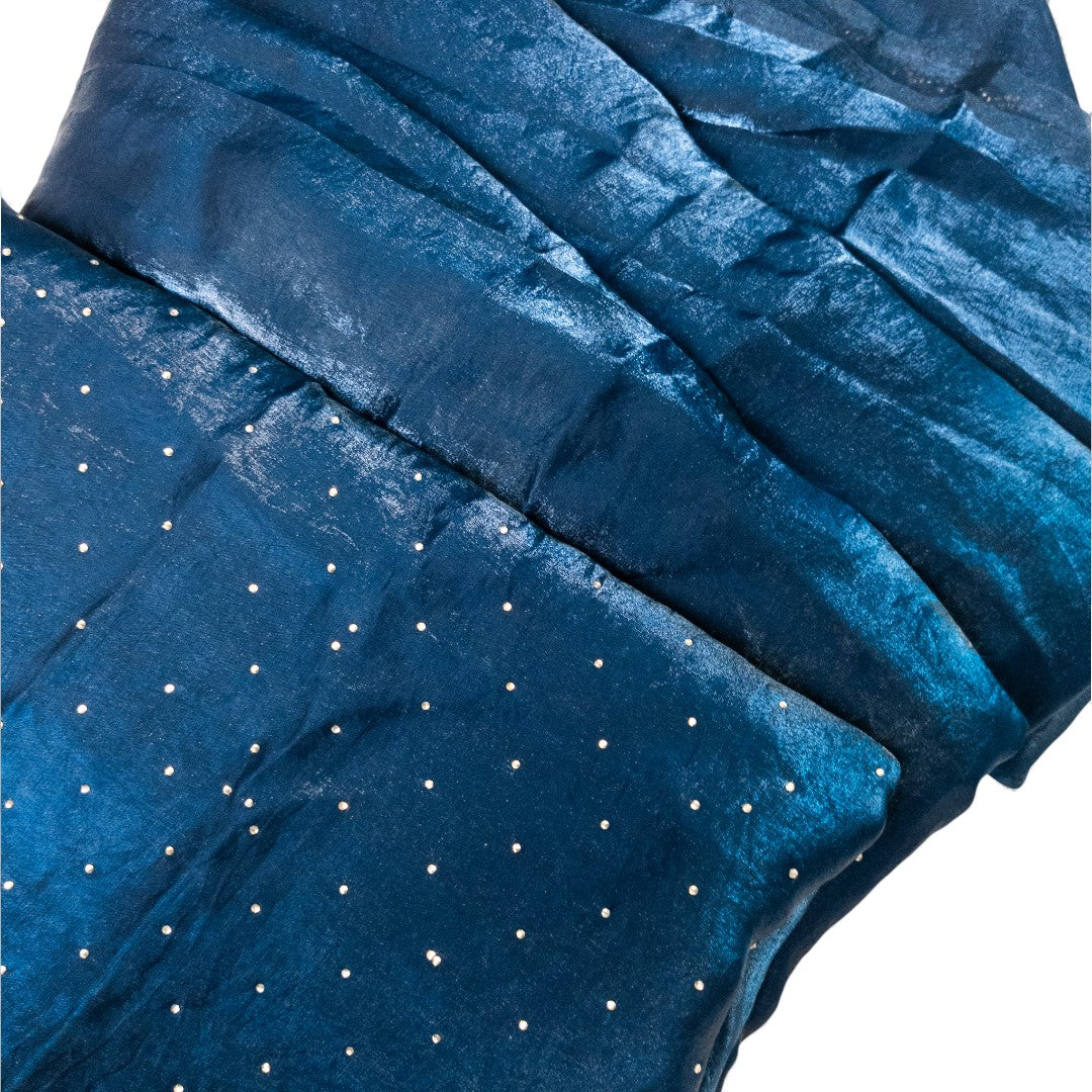 Space Silk Sarees – Premium | Edle, Weiche Seide in Perfektion | dunkel blau