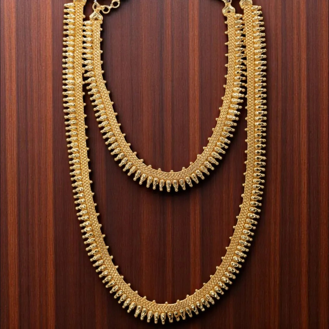 Vergoldete Halskette lang  - gold | Combo set
